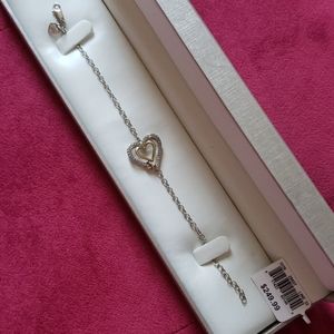0.2ct Diamond heart bracelet